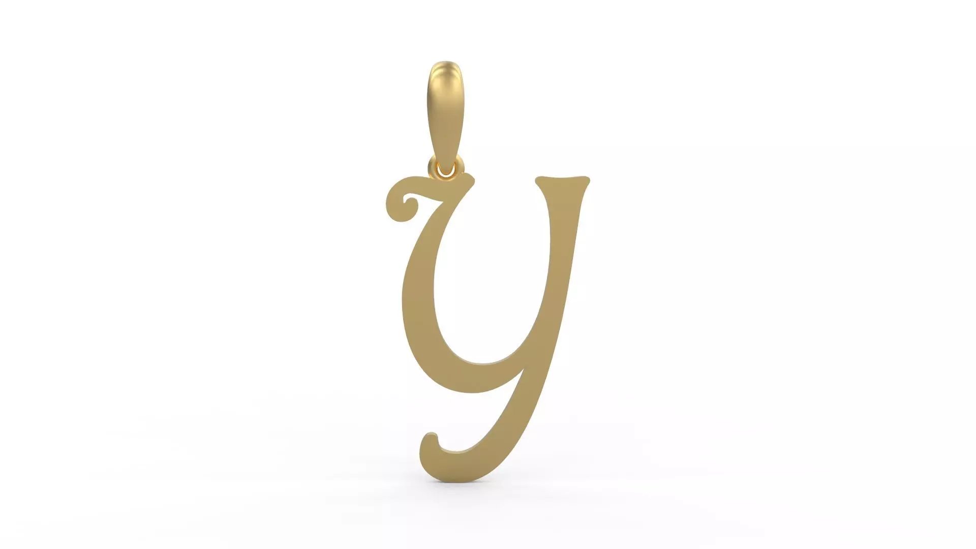 Initial Letters Pendant Harrington Y 3D print model_0