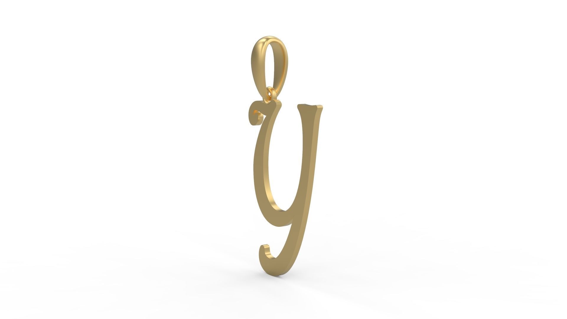 Initial Letters Pendant Harrington Y 3D print model_1