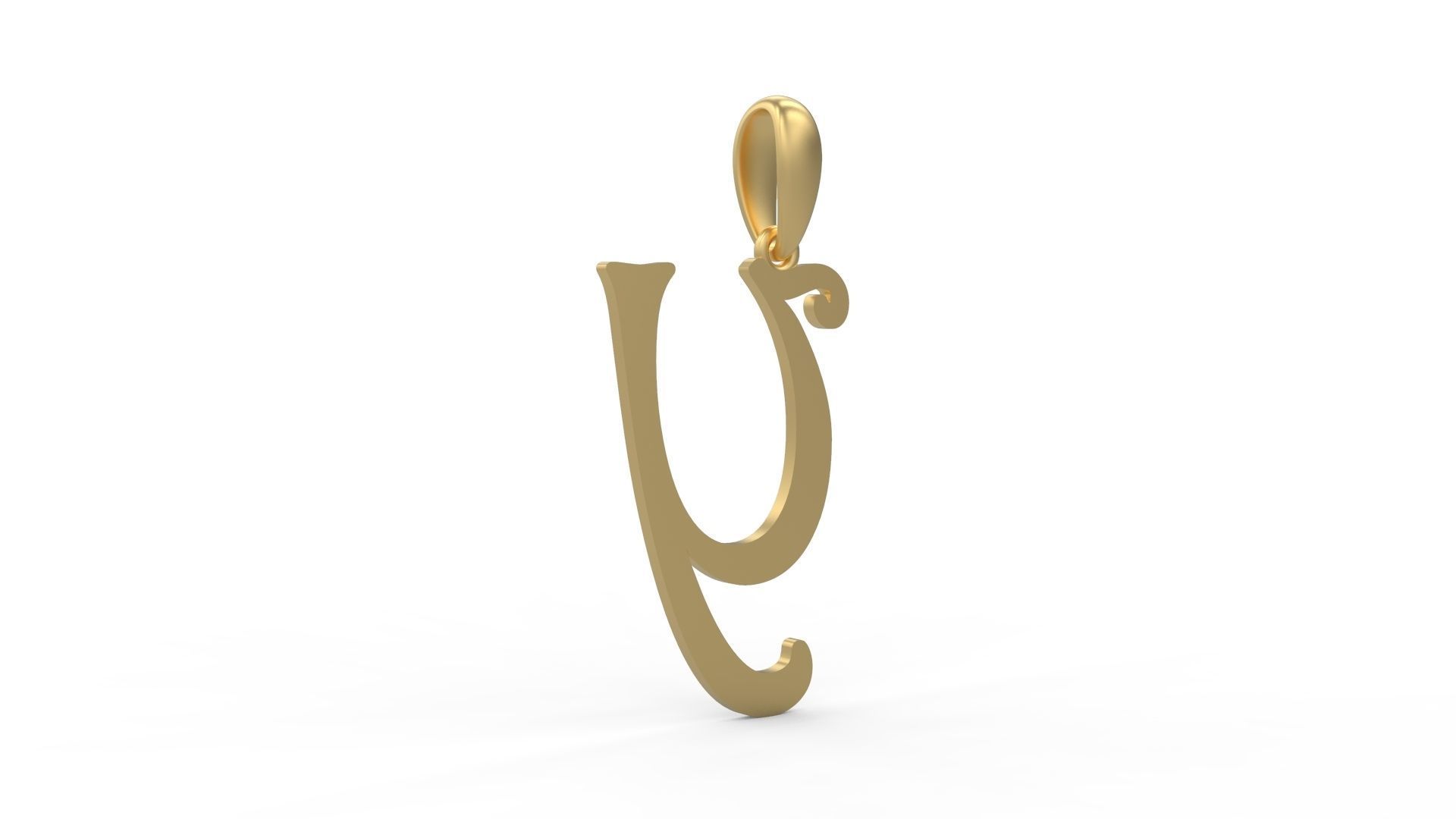 Initial Letters Pendant Harrington Y 3D print model_3