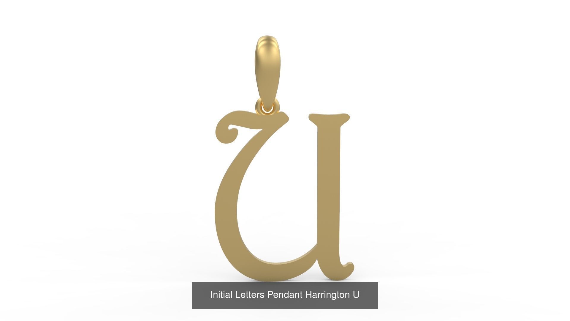 Initial Letters Pendant Alphabets Harrington 3D Model Collection_23