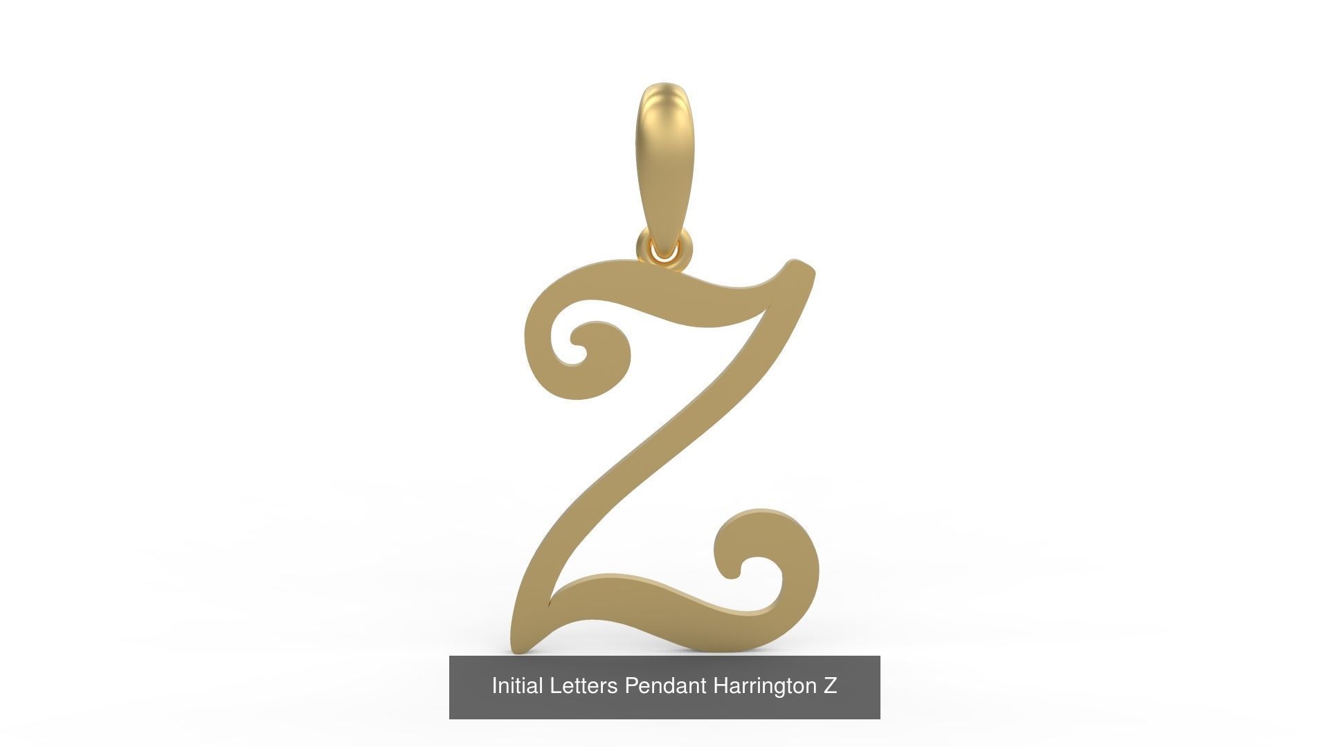 Initial Letters Pendant Alphabets Harrington 3D Model Collection_28
