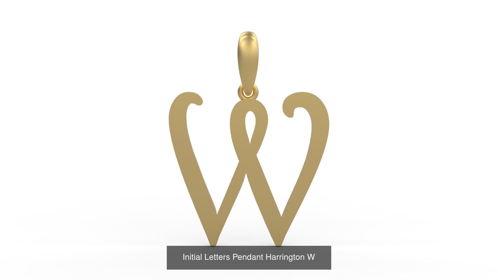 Initial Letters Pendant Alphabets Harrington 3D Model Collection_25