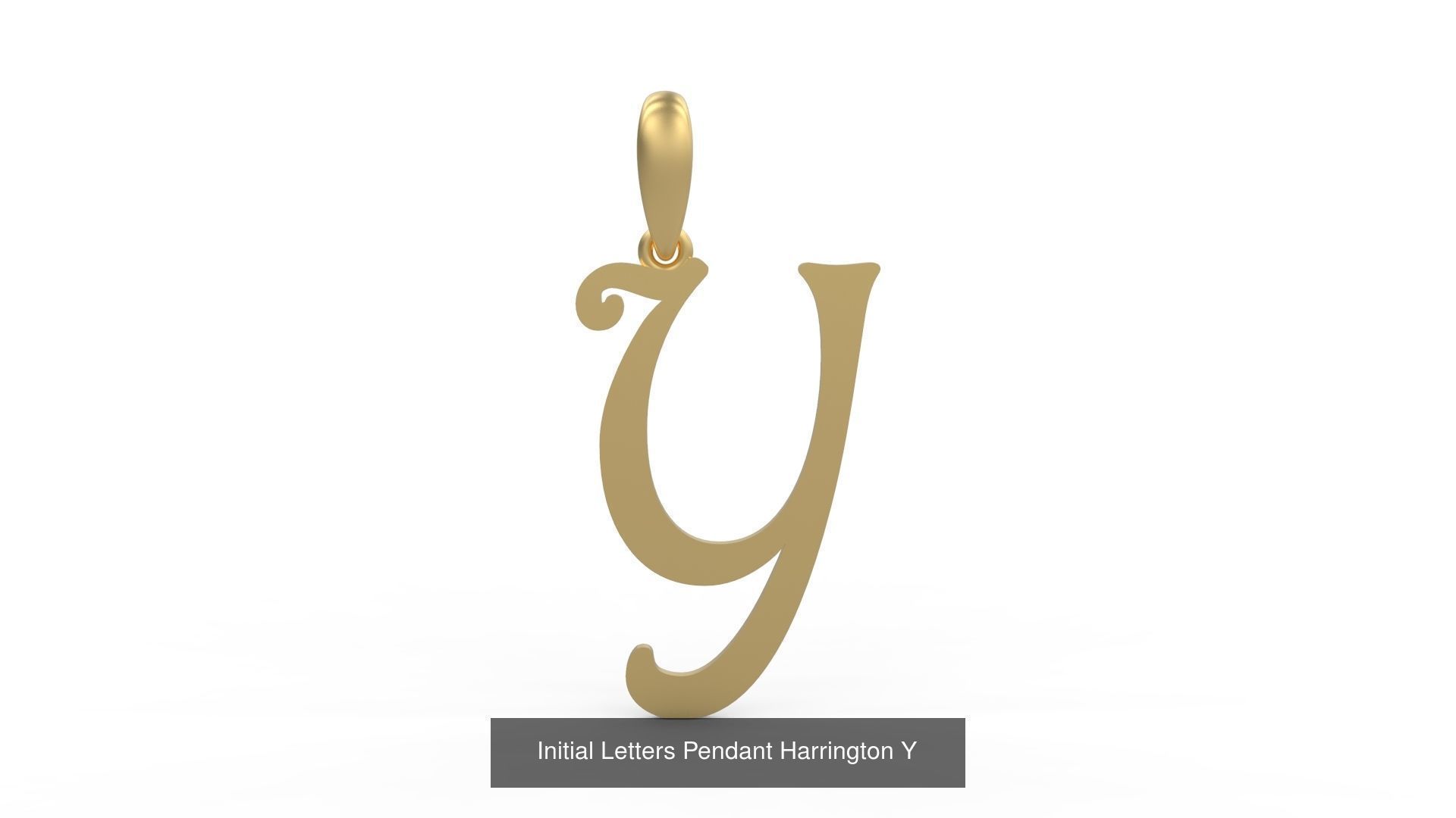 Initial Letters Pendant Alphabets Harrington 3D Model Collection_27