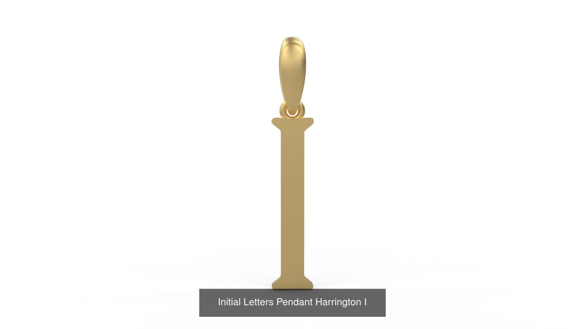 Initial Letters Pendant Alphabets Harrington 3D Model Collection_11