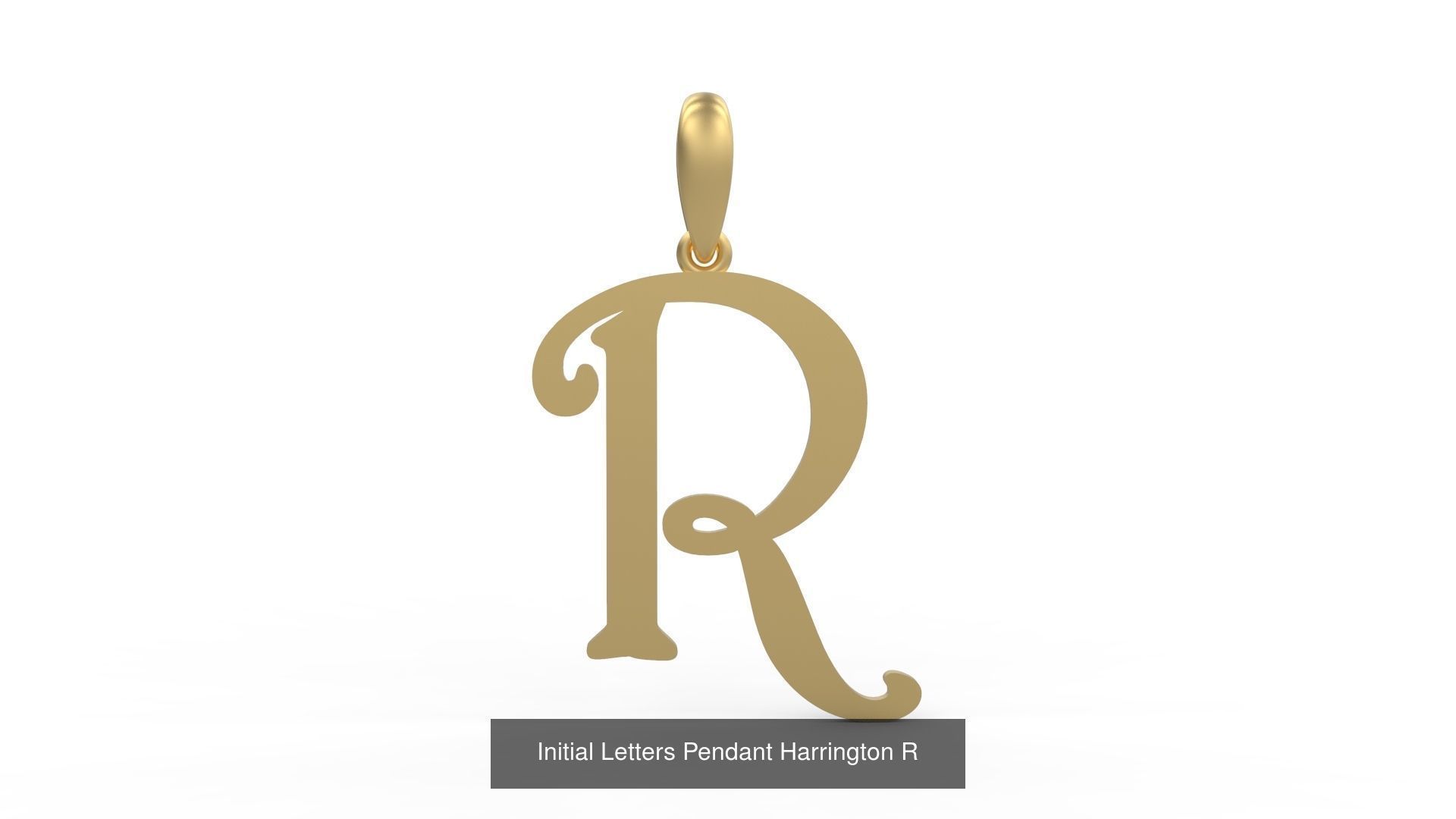 Initial Letters Pendant Alphabets Harrington 3D Model Collection_20