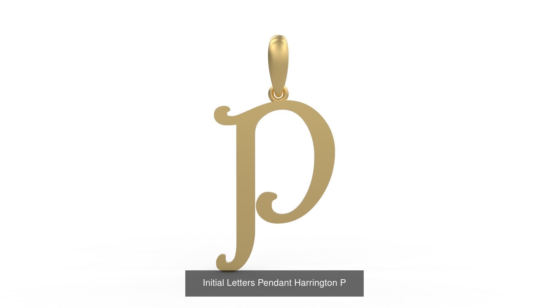 Initial Letters Pendant Alphabets Harrington 3D Model Collection_18