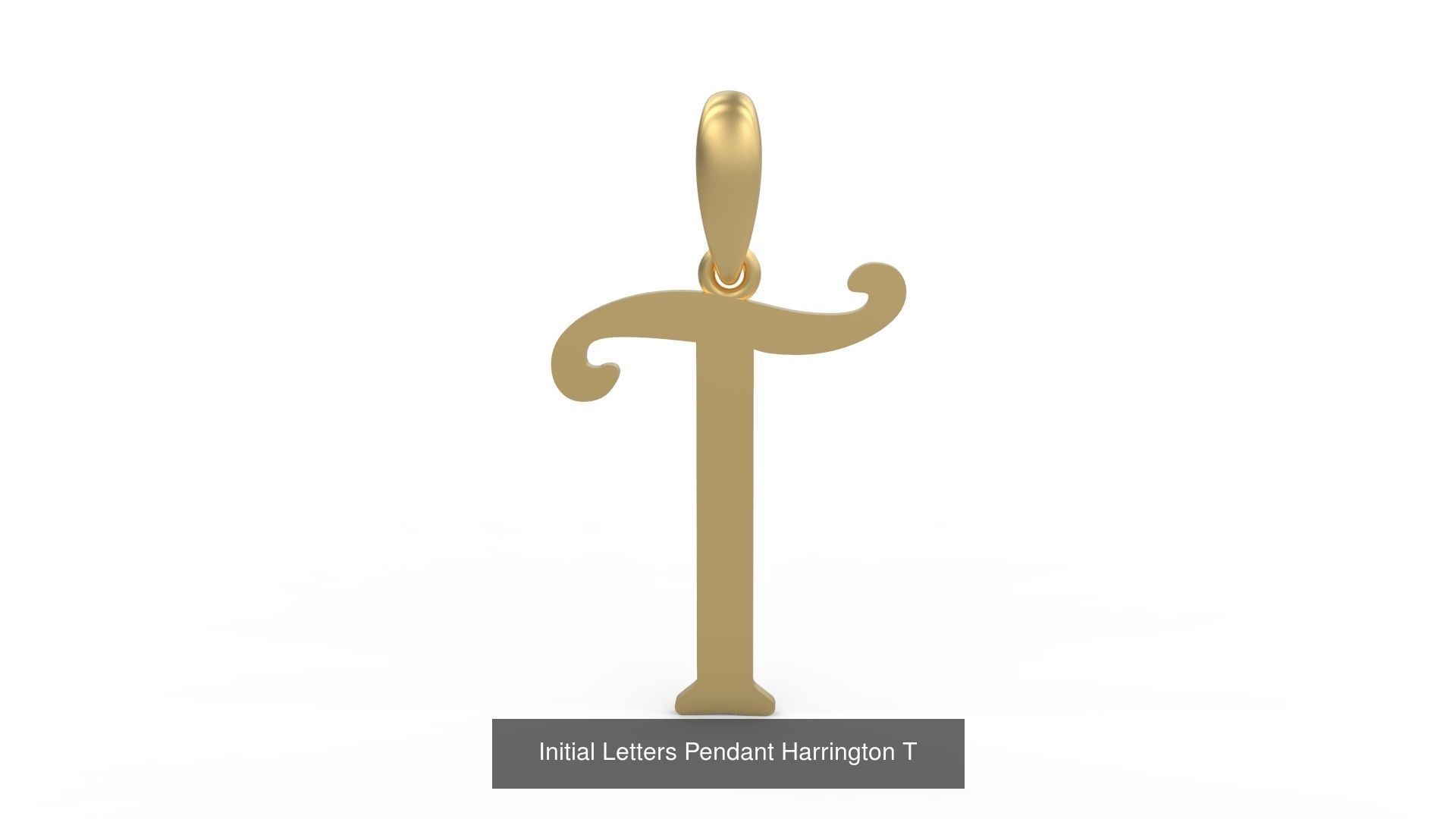 Initial Letters Pendant Alphabets Harrington 3D Model Collection_22