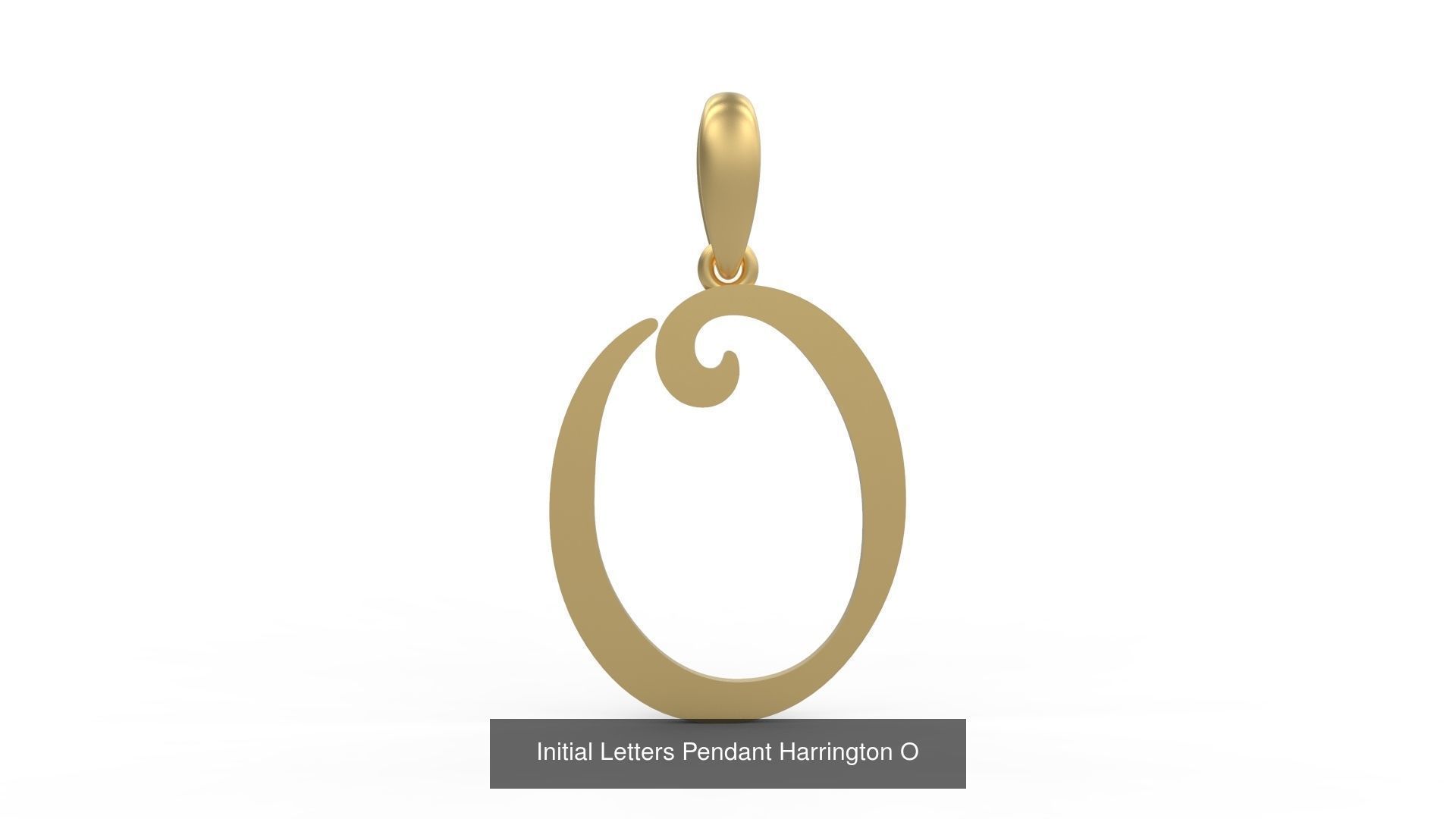 Initial Letters Pendant Alphabets Harrington 3D Model Collection_17
