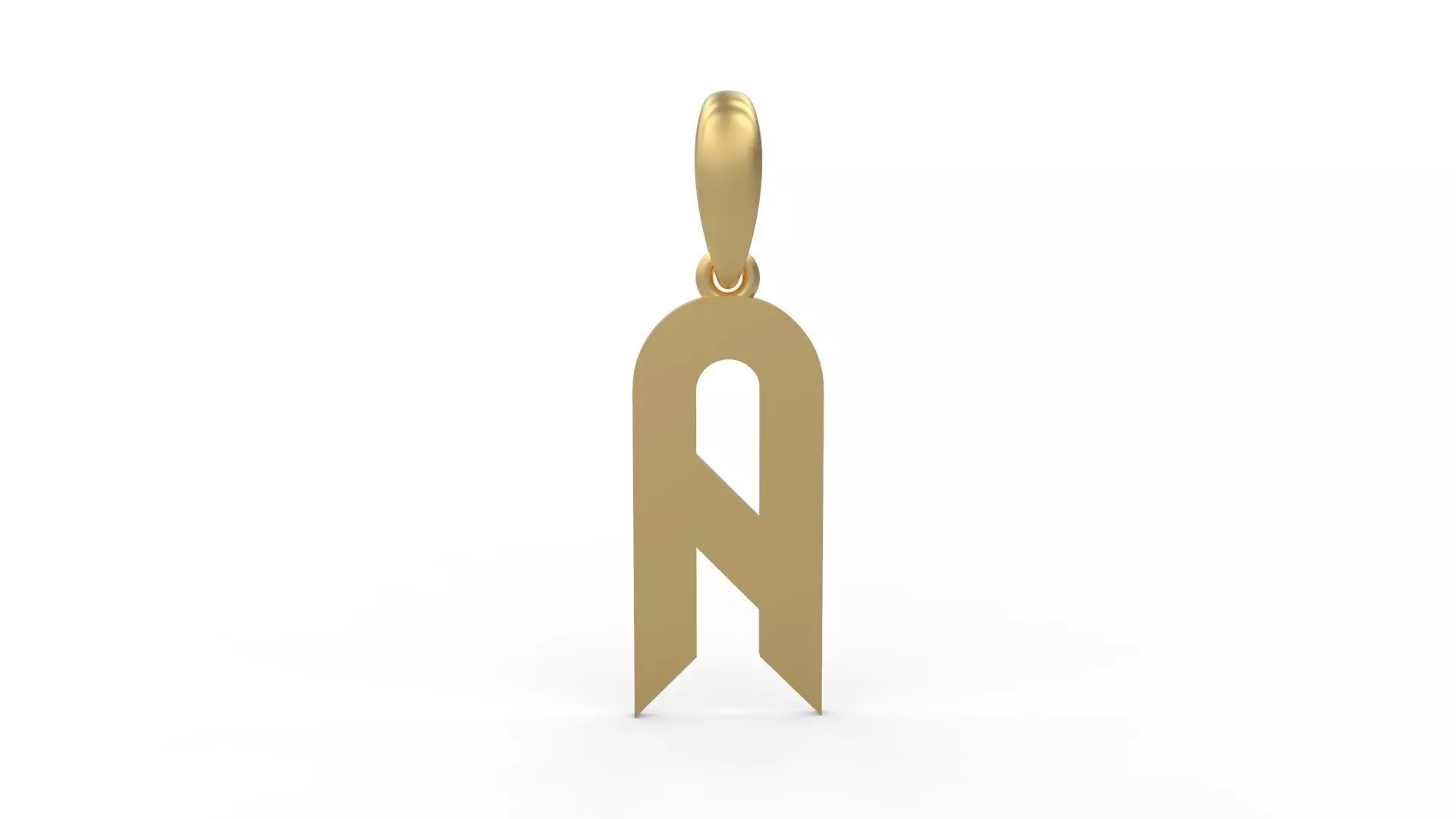 Initial Letters Pendant Haster A 3D print model_0