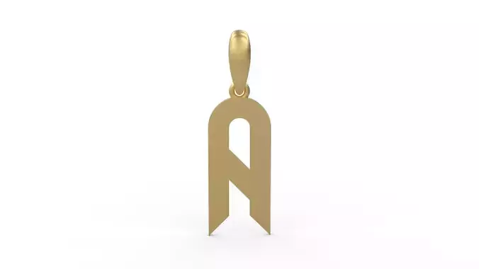 Initial Letters Pendant Haster A 3D print model