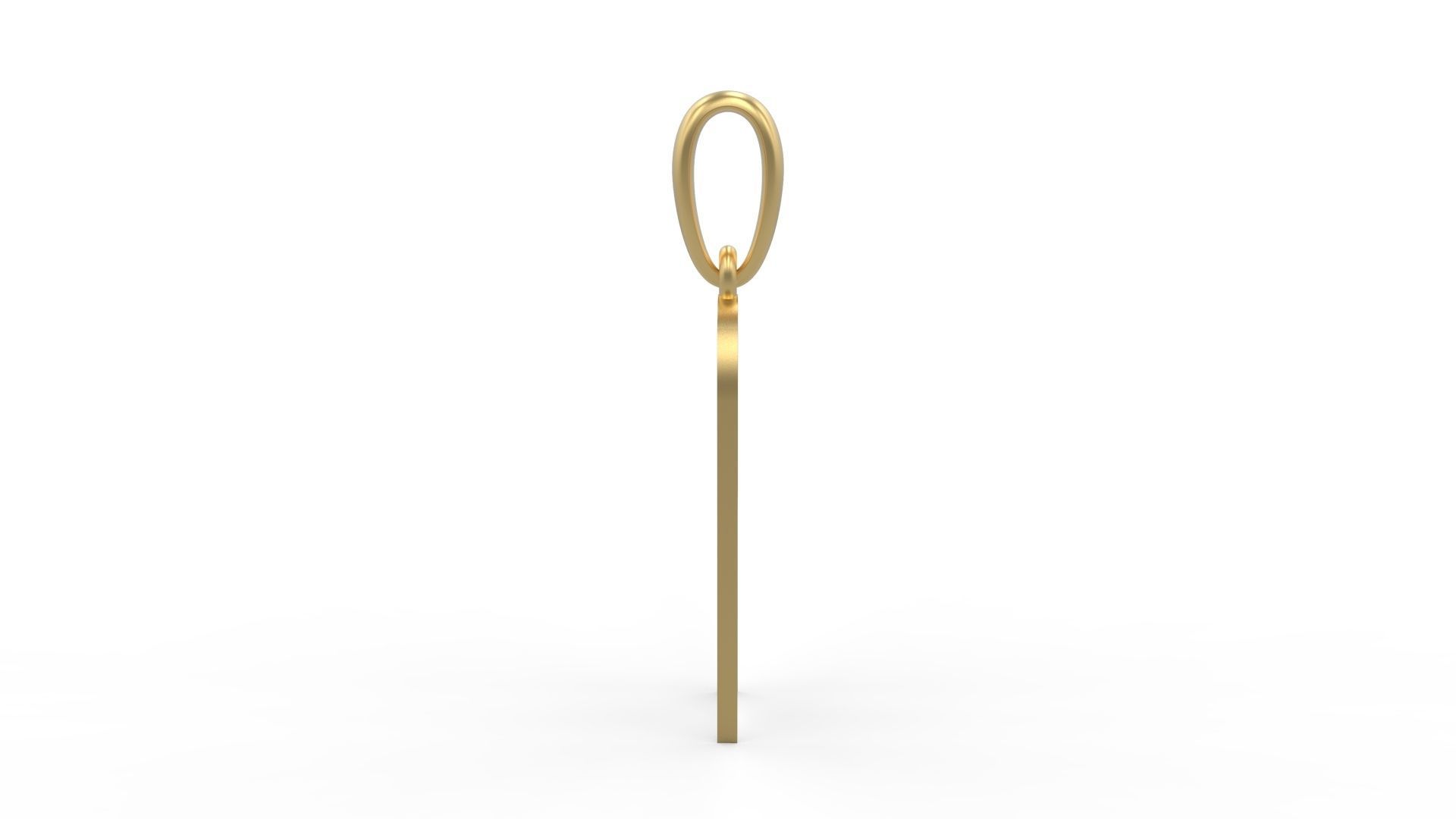 Initial Letters Pendant Haster A 3D print model_2