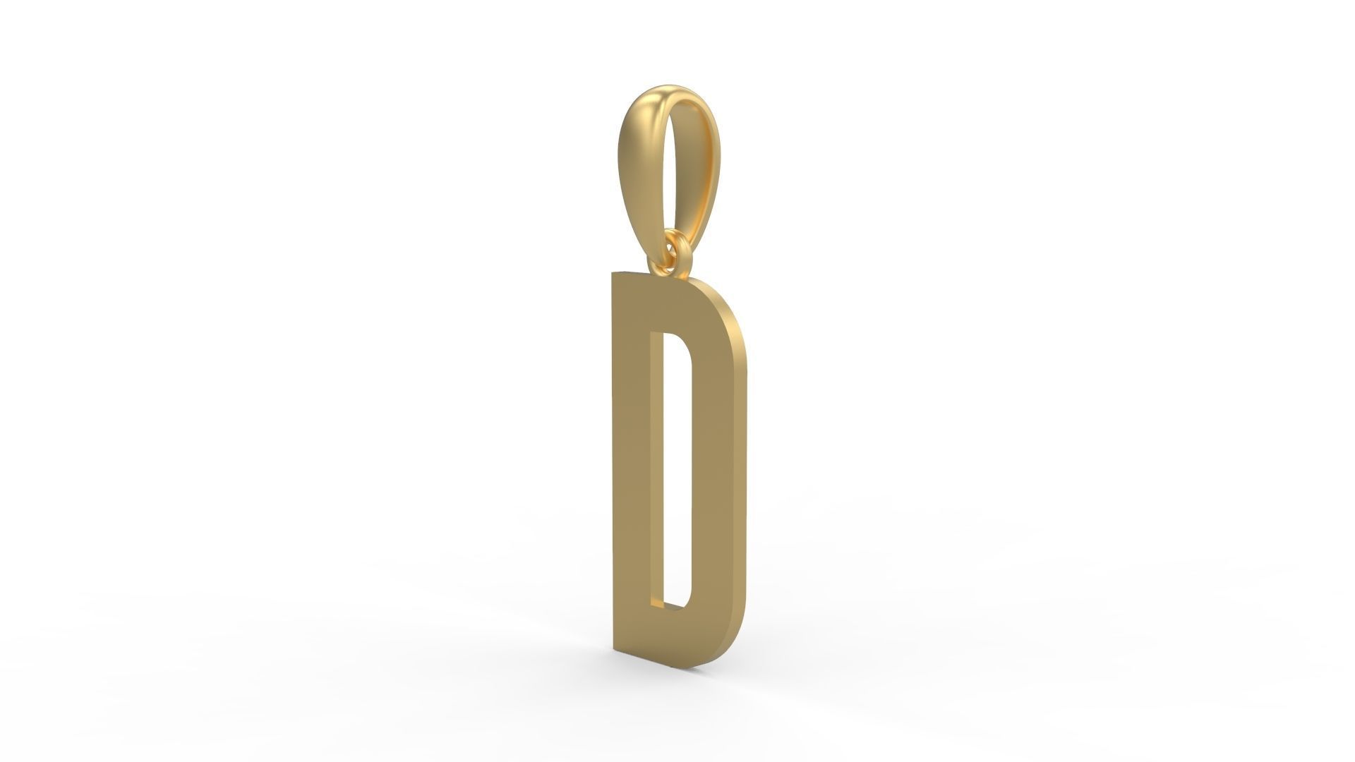 Initial Letters Pendant Haster D 3D print model_1