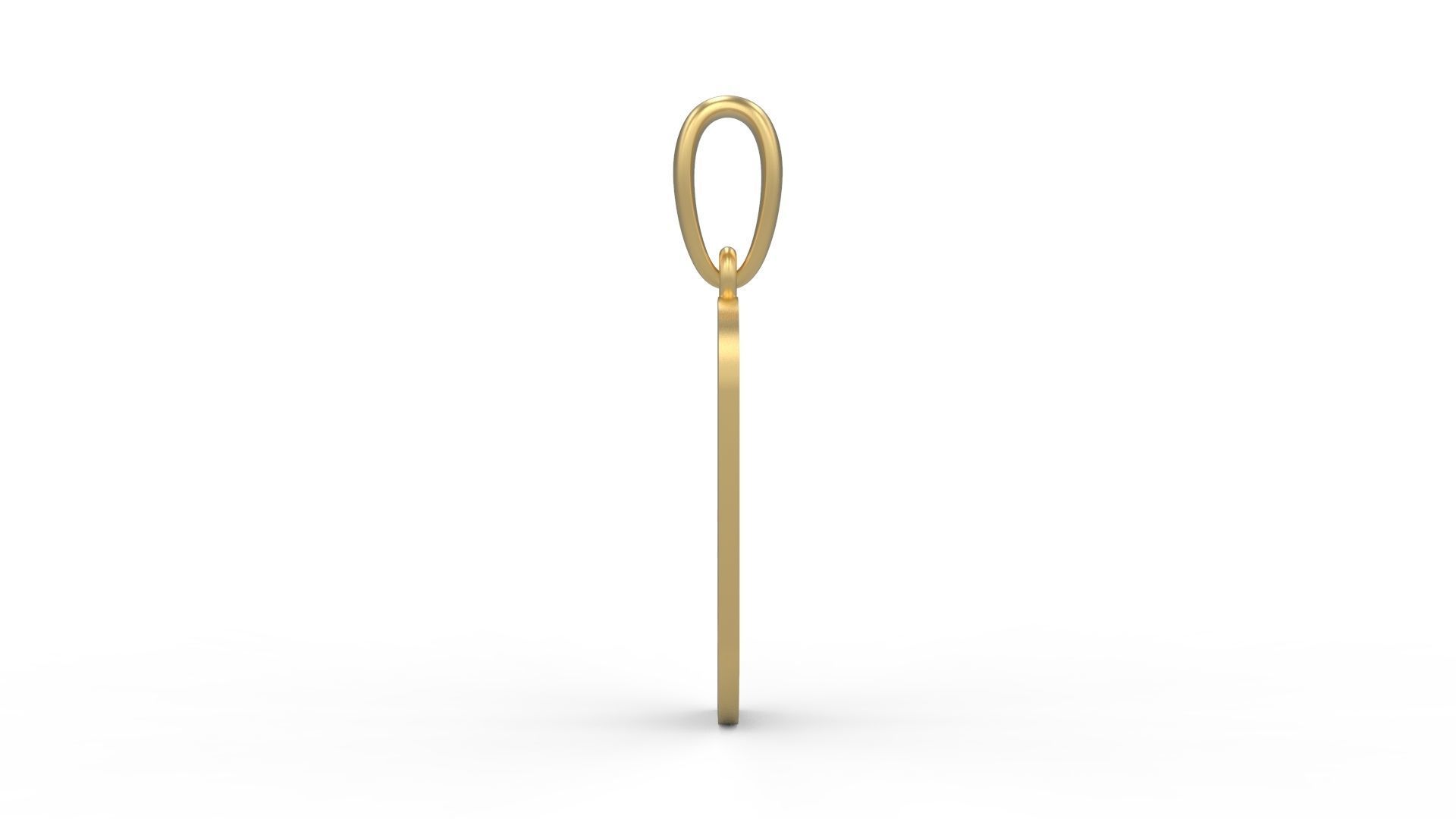 Initial Letters Pendant Haster D 3D print model_2