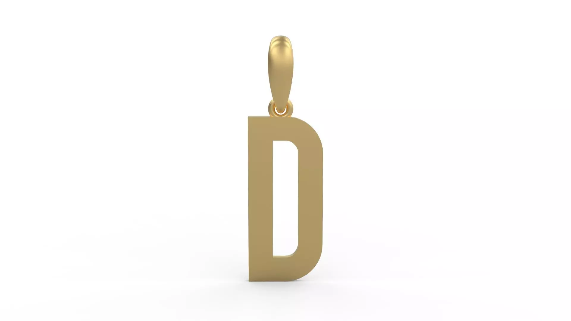 Initial Letters Pendant Haster D 3D print model_0