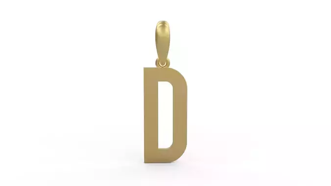 Initial Letters Pendant Haster D