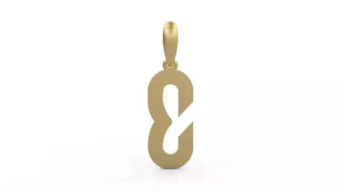 Initial Letters Pendant Haster E
