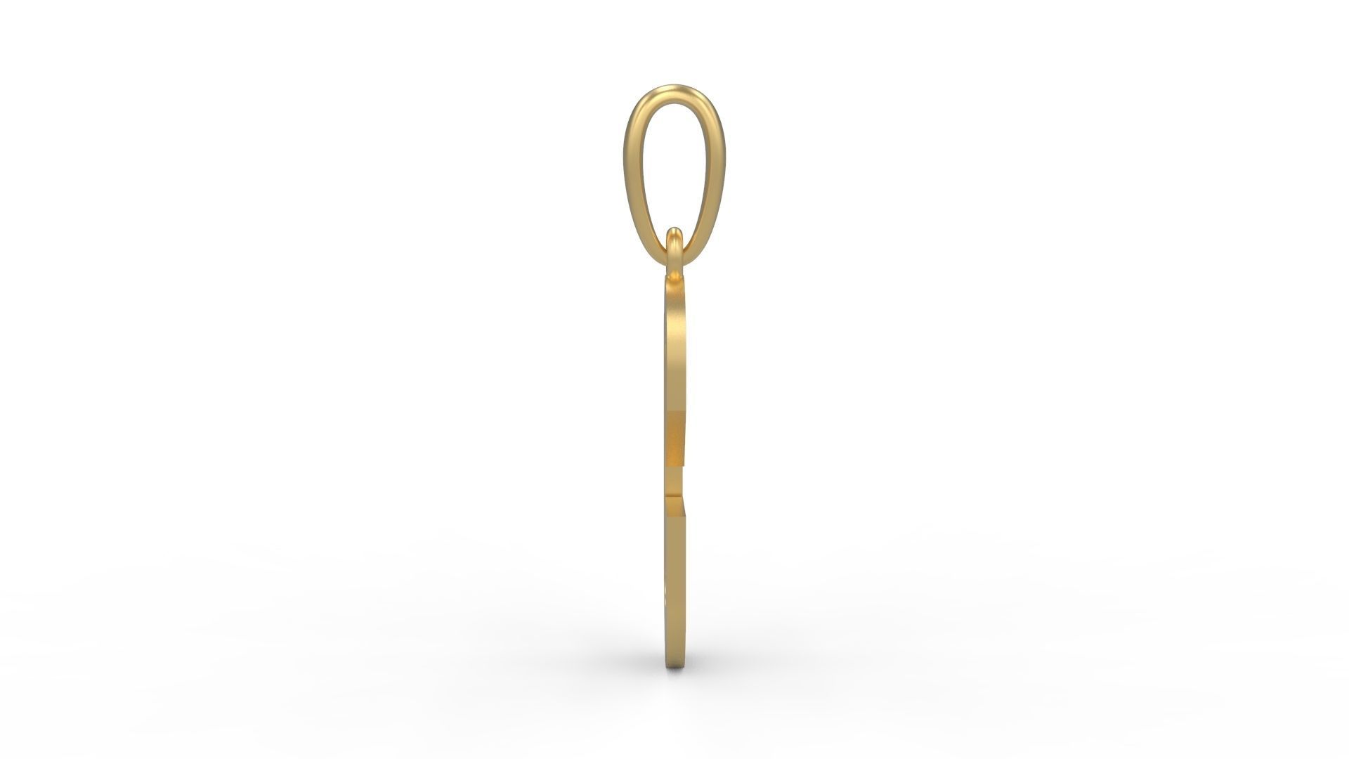 Initial Letters Pendant Haster G 3D print model_2