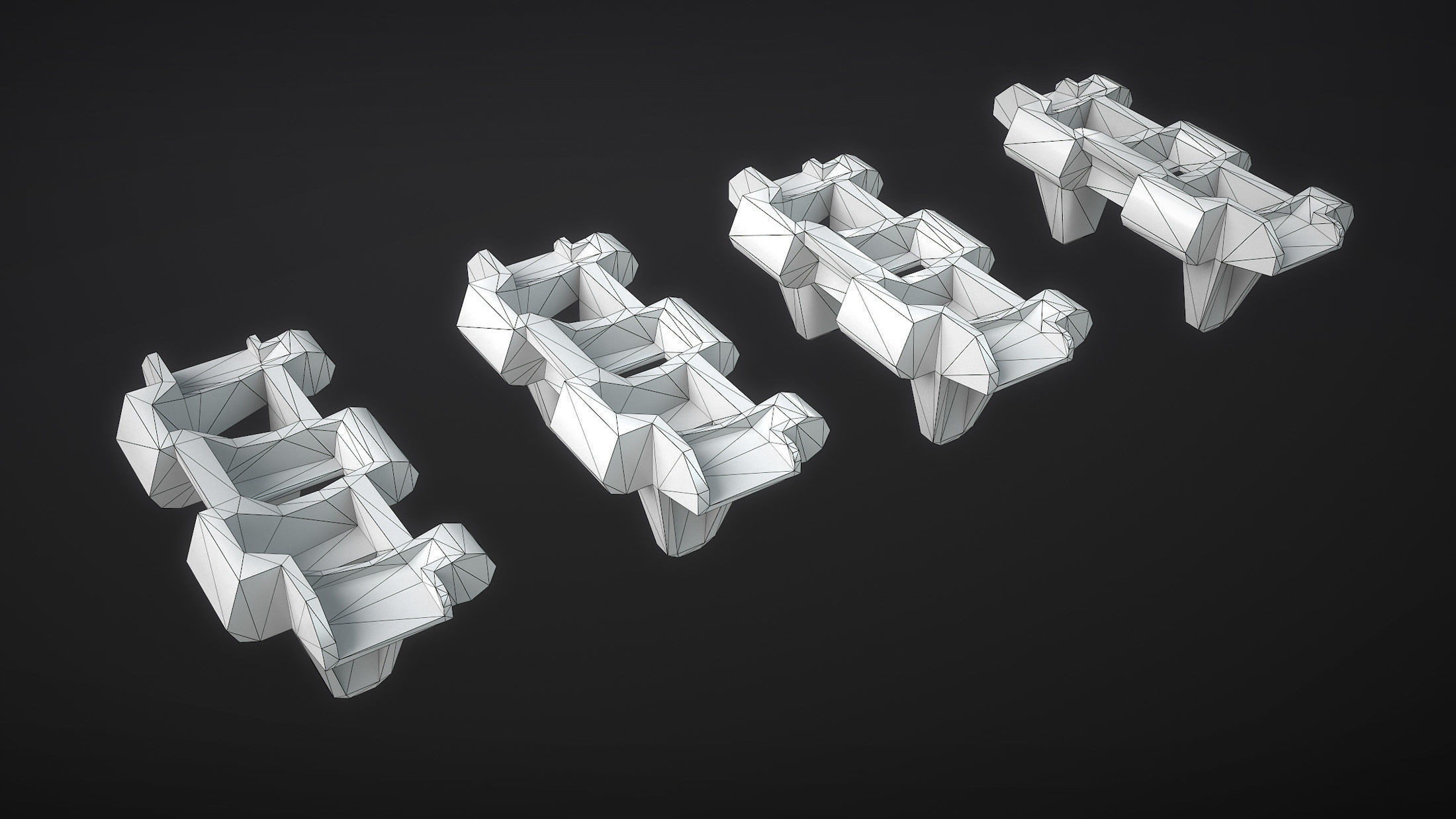 T-70 SU-76 Tracks Low-poly 3D model_2