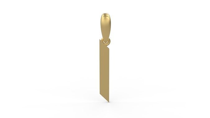Initial Letters Pendant Haster I 3D print model