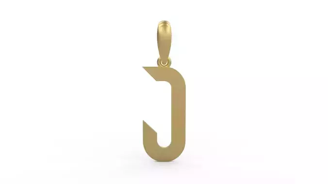 Initial Letters Pendant Haster J