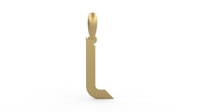 Initial Letters Pendant Haster L 3D print model