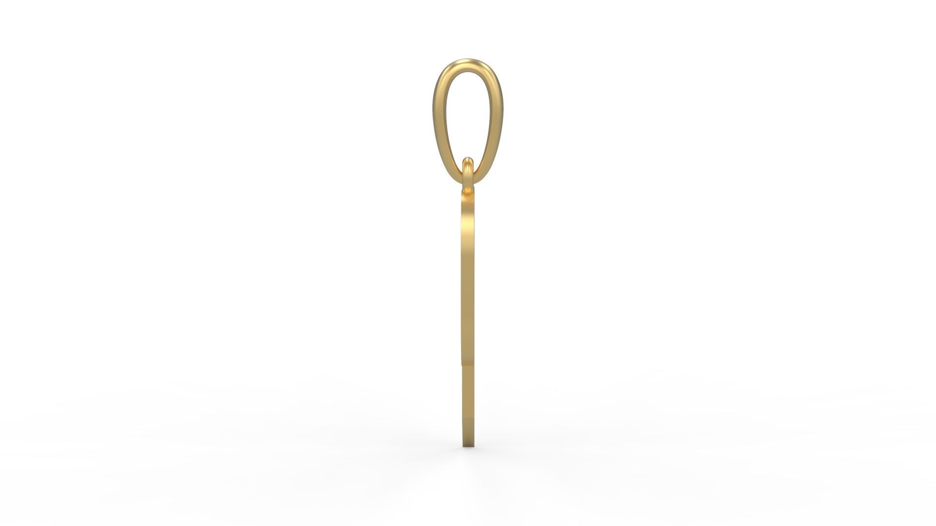 Initial Letters Pendant Haster P 3D print model_2