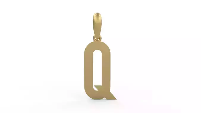 Initial Letters Pendant Haster Q