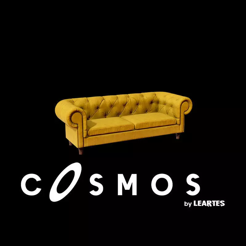 Modern Sofa Low-poly 3D model_0