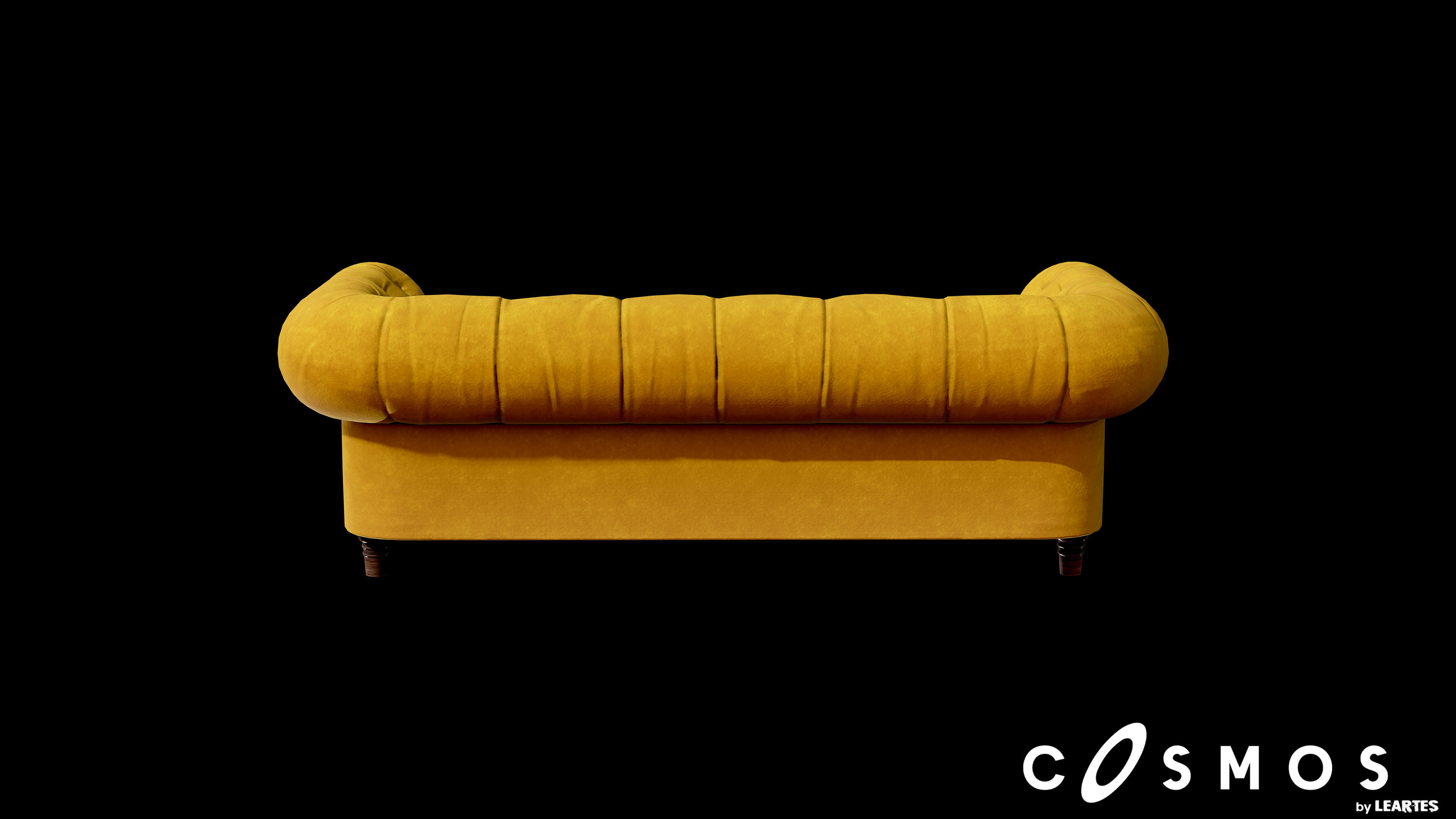 Modern Sofa Low-poly 3D model_3