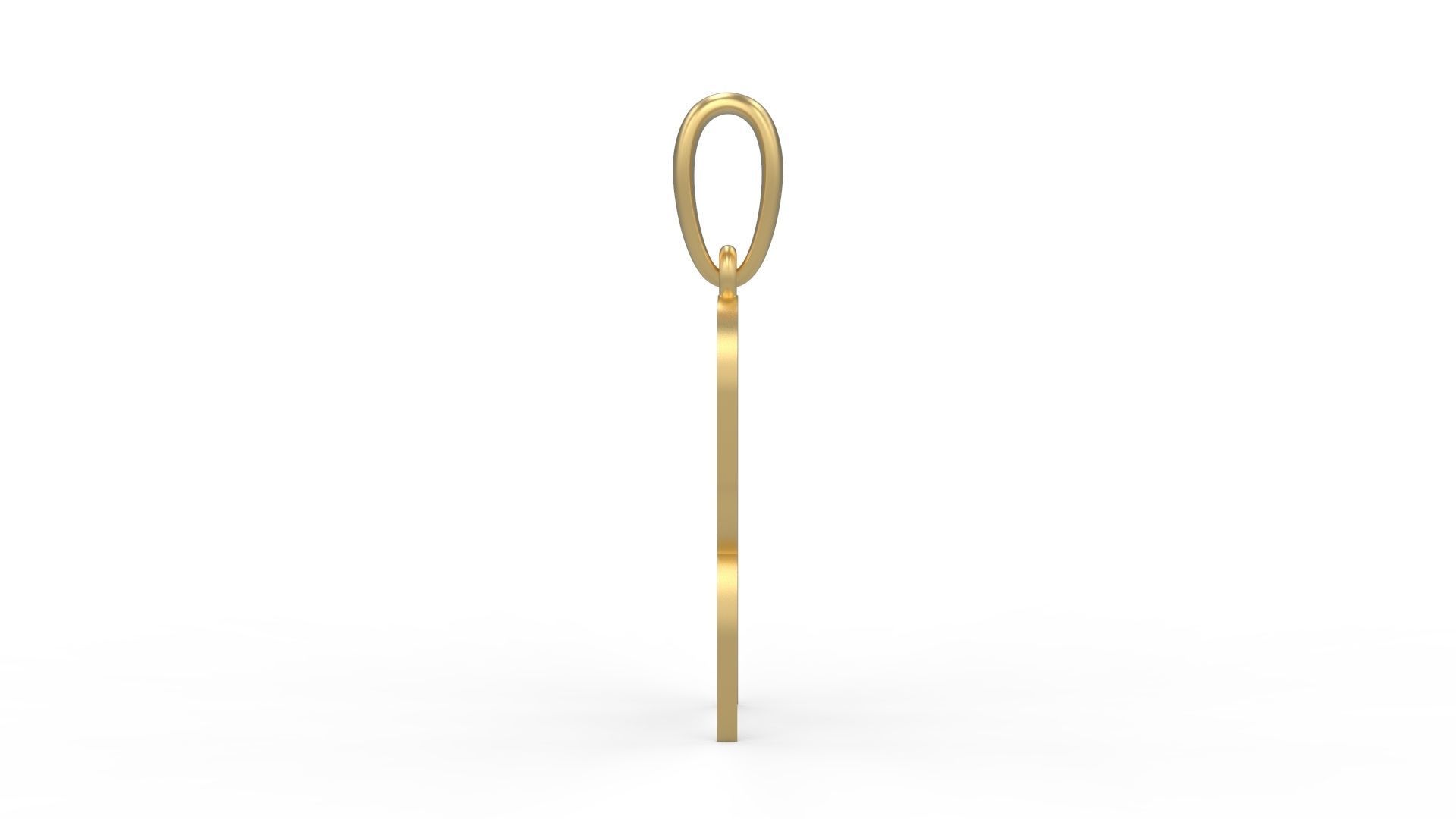 Initial Letters Pendant Haster R 3D print model_2