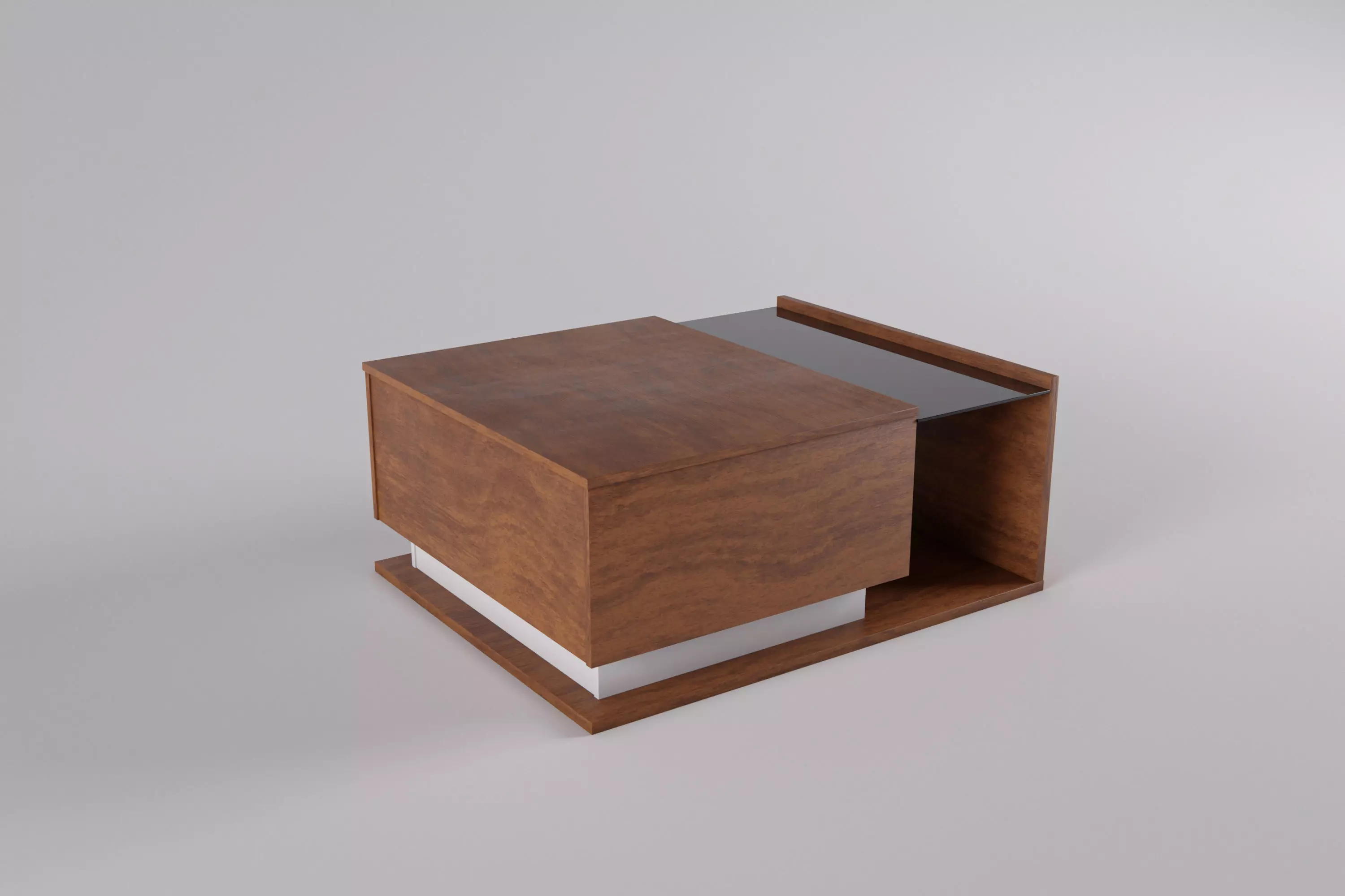 Coffee table Low-poly 3D model_0
