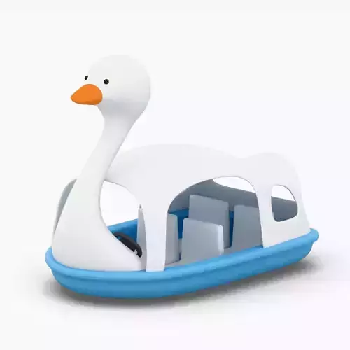 Swan paddle boat 3D