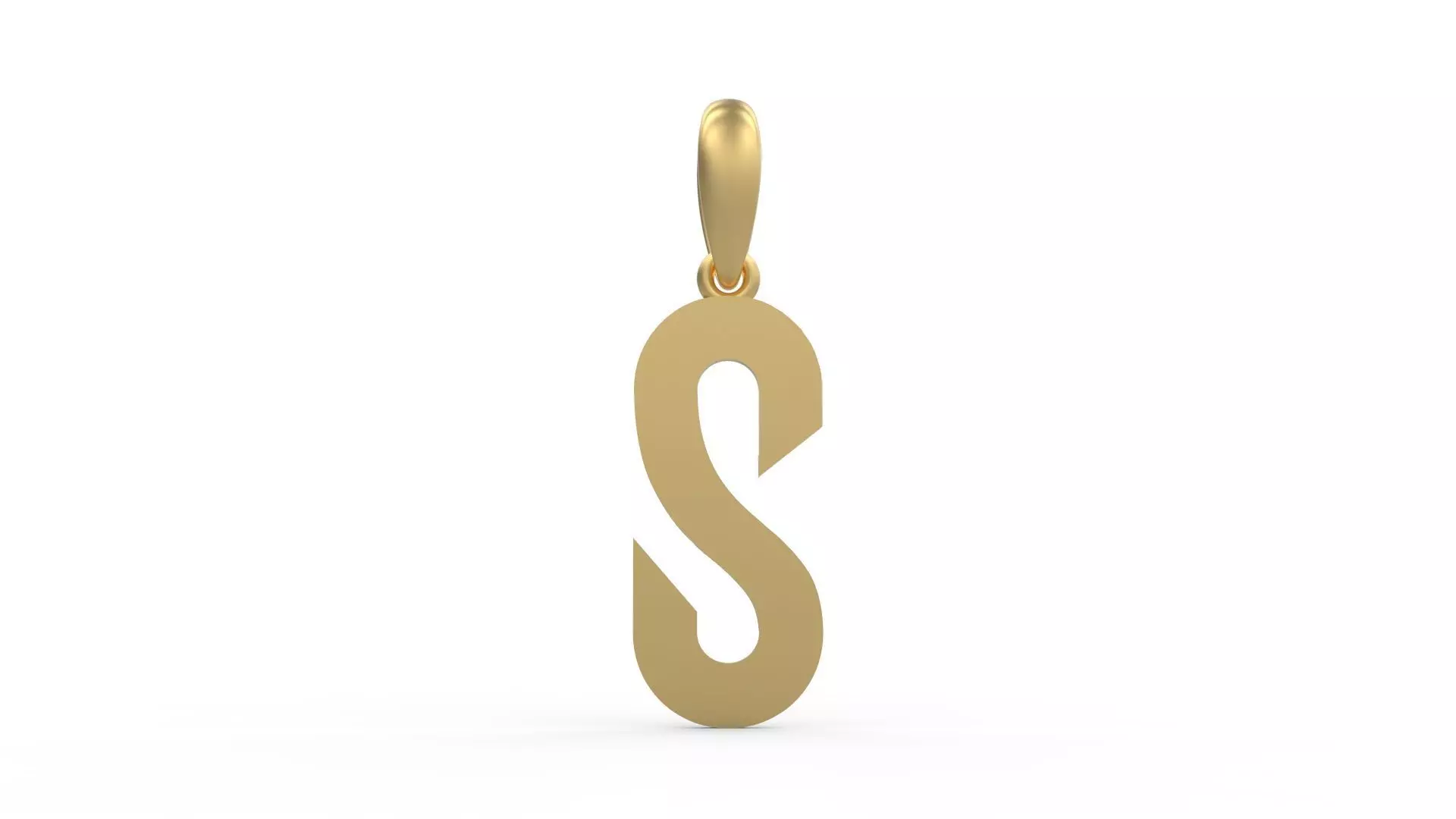Initial Letters Pendant Haster S 3D print model_0