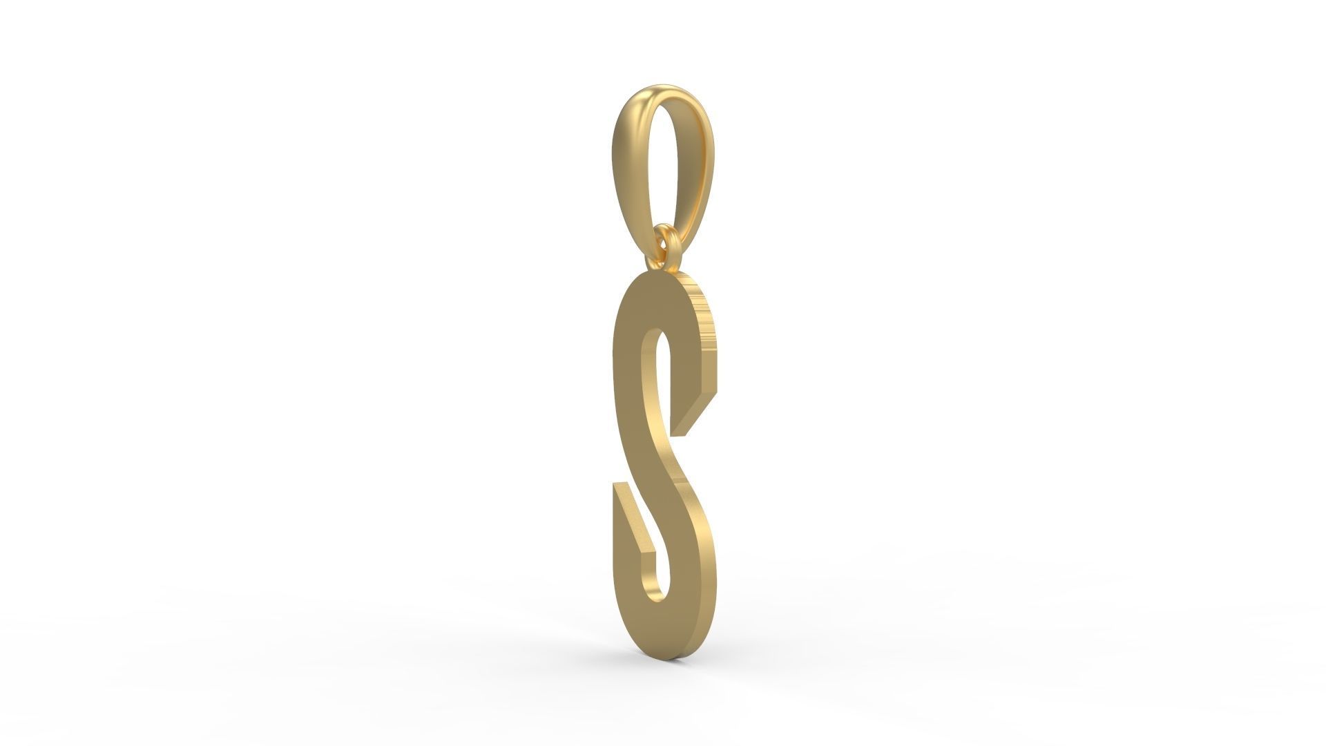 Initial Letters Pendant Haster S 3D print model_1