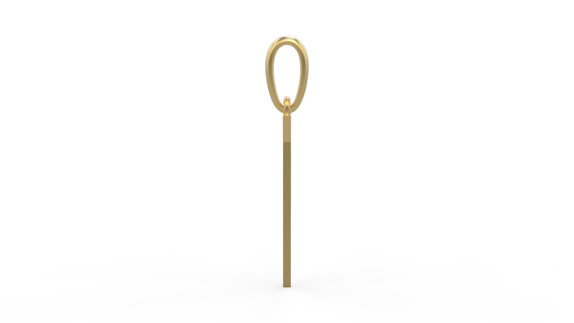 Initial Letters Pendant Haster T 3D print model_2