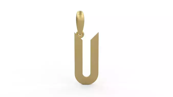 Initial Letters Pendant Haster U