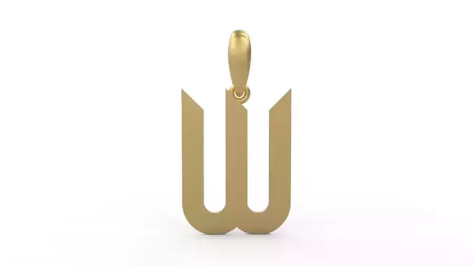 Initial Letters Pendant Haster W
