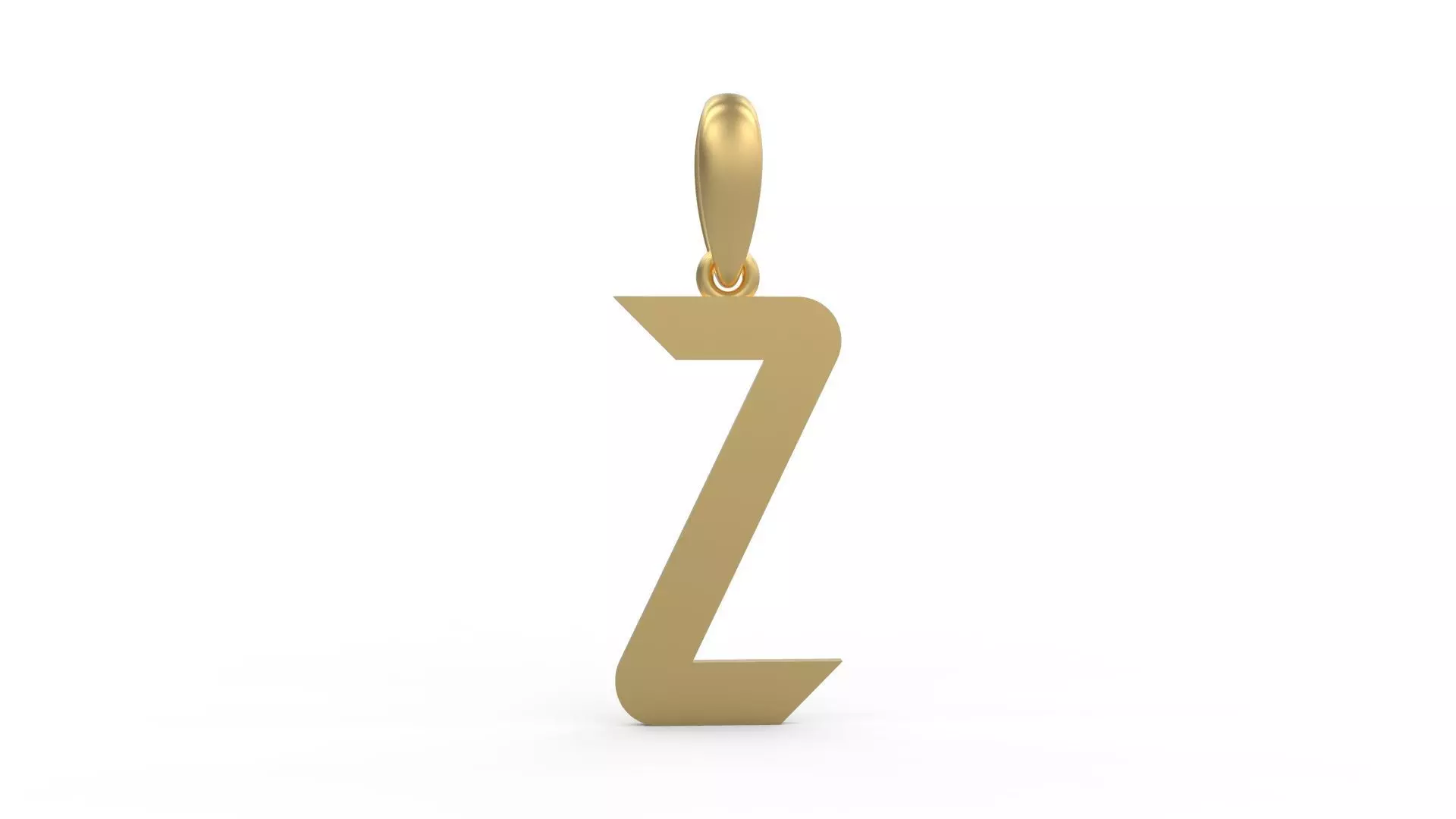 Initial Letters Pendant Haster Z 3D print model_0