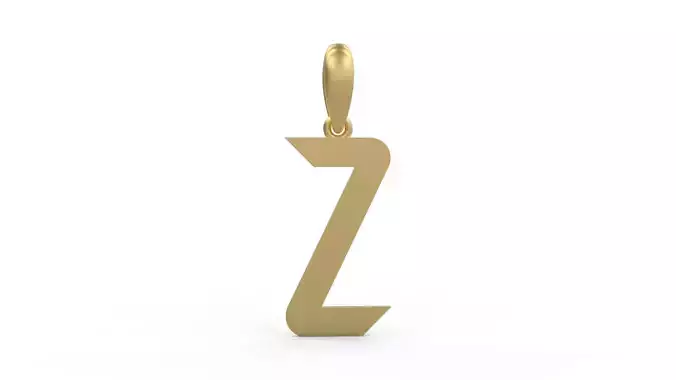 Initial Letters Pendant Haster Z