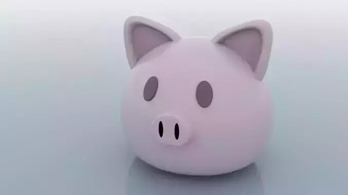 Little pigi Low-poly 3D model