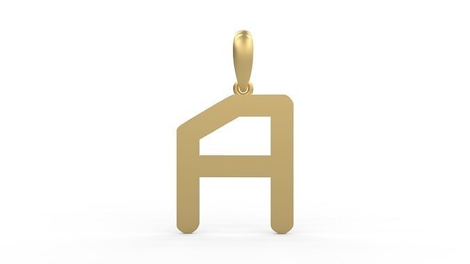 Initial Letters Pendant Transistor A 3D print model