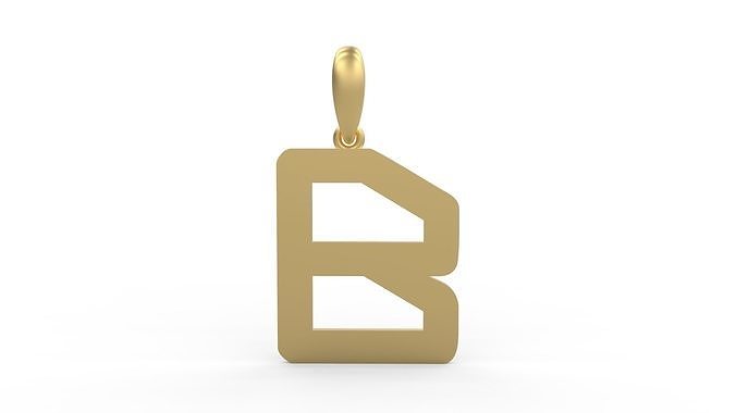 Initial Letters Pendant Transistor B 3D print model