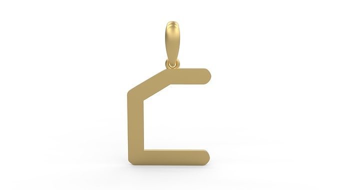 Initial Letters Pendant Transistor C 3D print model