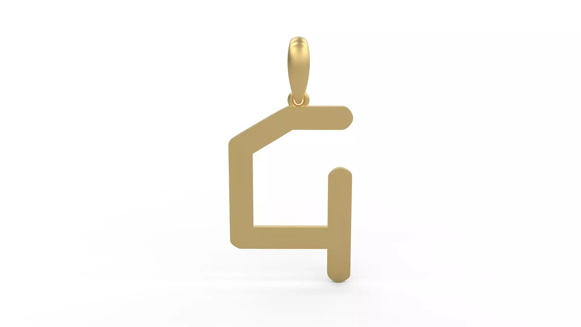 Initial Letters Pendant Transistor G 3D print model_0