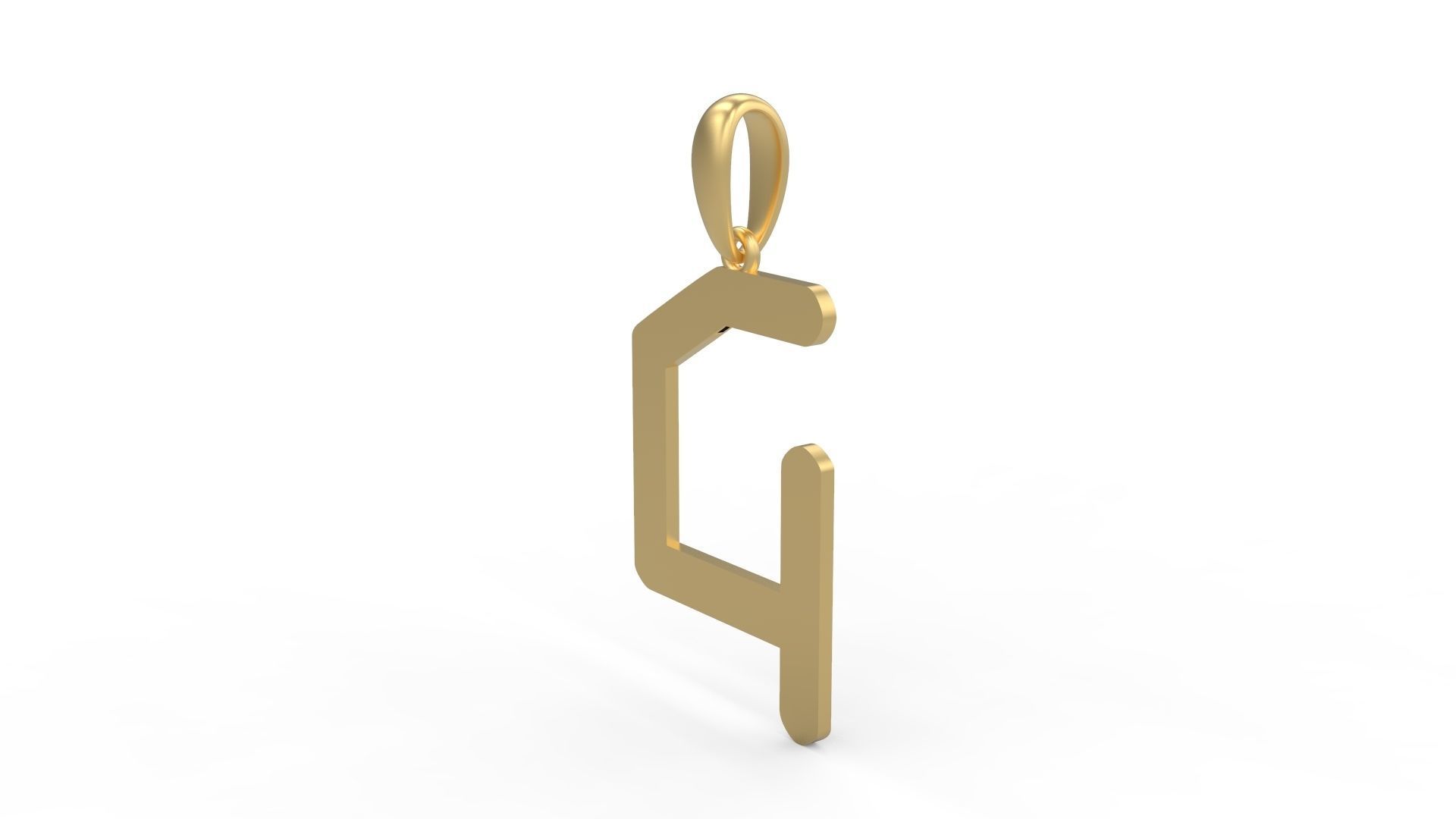 Initial Letters Pendant Transistor G 3D print model_1