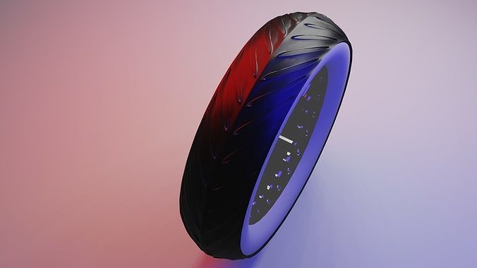Scoter Wheel Low-poly 3D model
