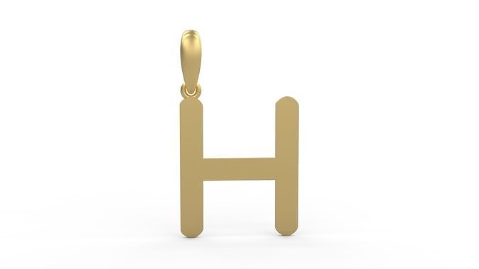 Initial Letters Pendant Transistor H 3D print model