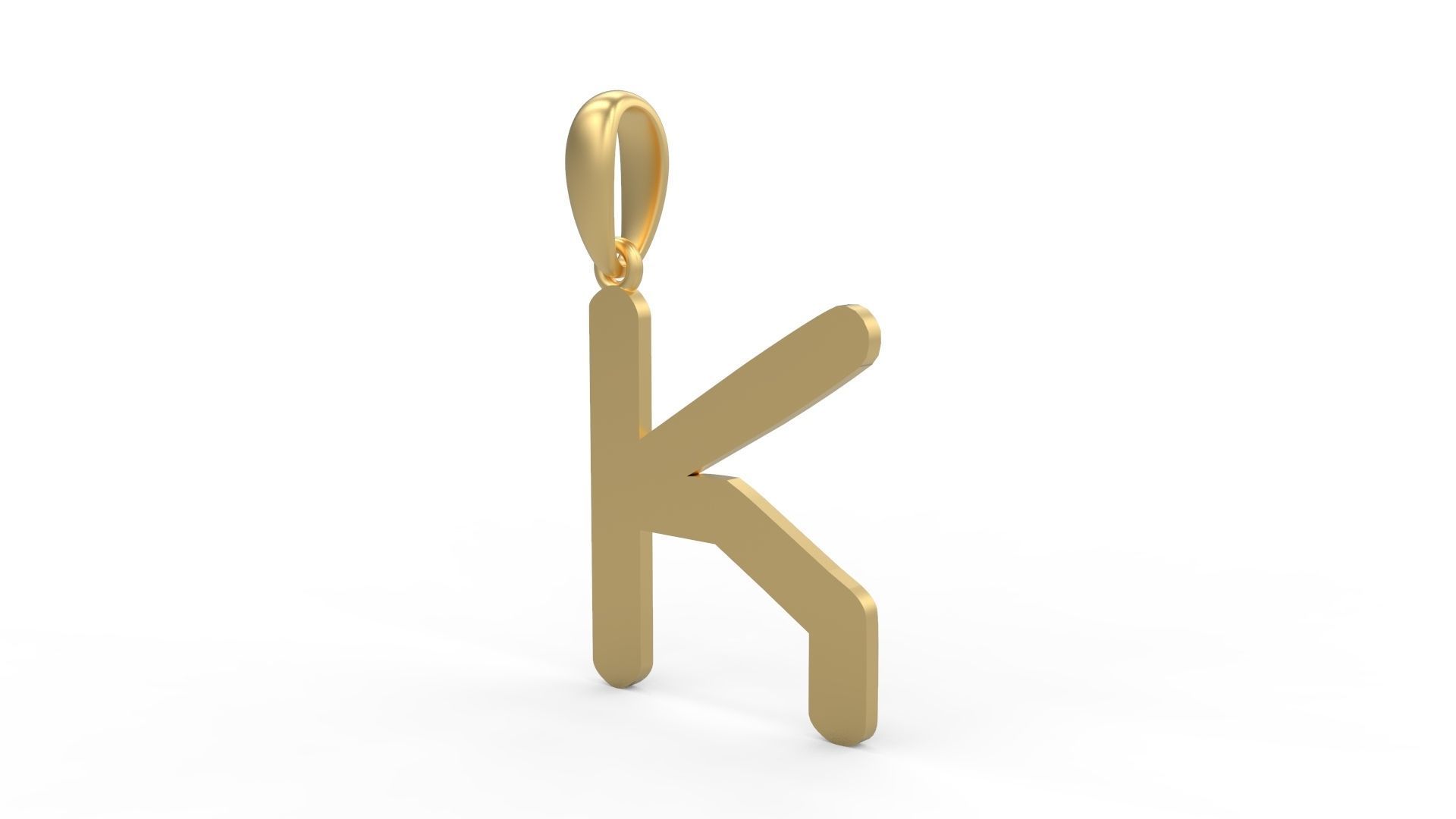 Initial Letters Pendant Transistor K 3D print model_1