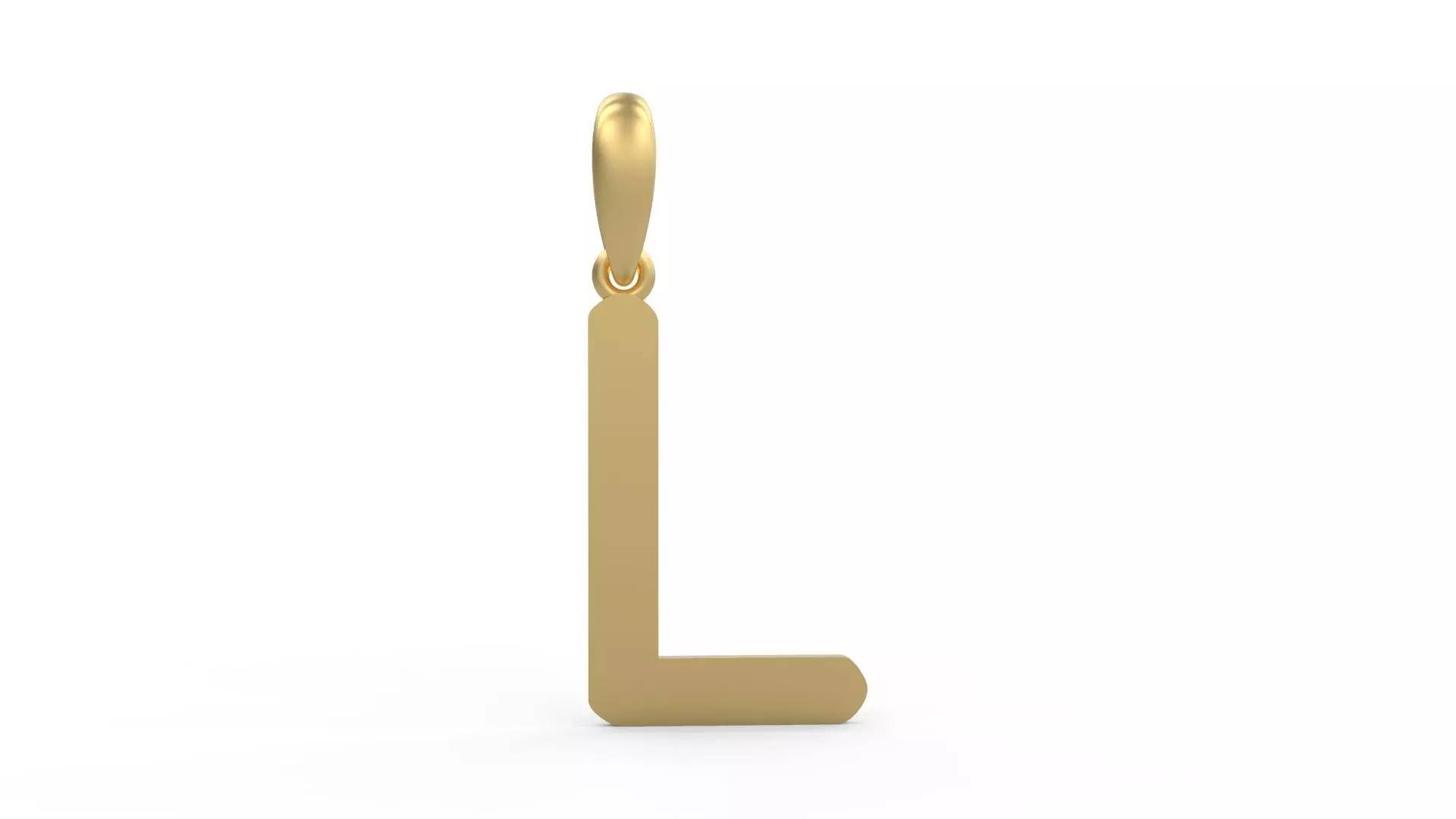 Initial Letters Pendant Transistor L 3D print model_0