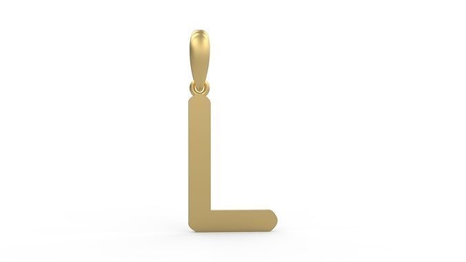 Initial Letters Pendant Transistor L 3D print model